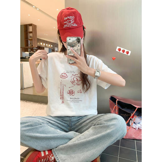 <曾小咸推荐>4.2现货秒杀 ！微信超特价！韩系印花T恤 日常129.99 立减50 秒杀79.99！！ 商品图1