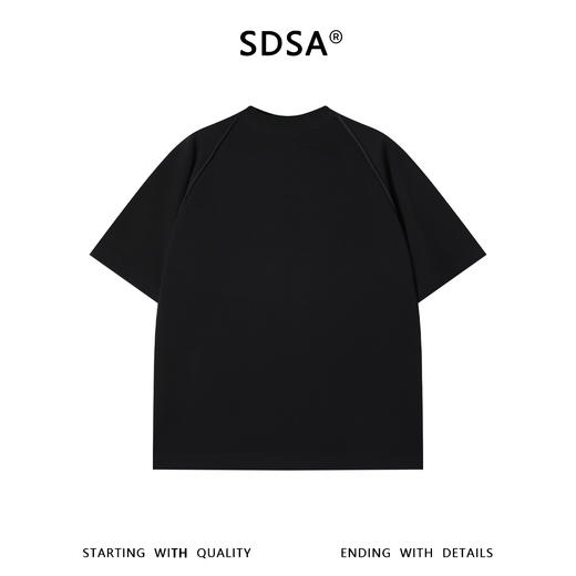 SDSA男装2026新款高贵轻奢潮牌烫钻笑脸宽松圆领短袖T恤百搭时尚 商品图1