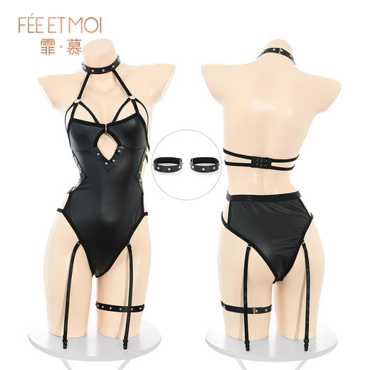 霏慕 仿SM铆钉可开裆连体衣ZY211 商品图6