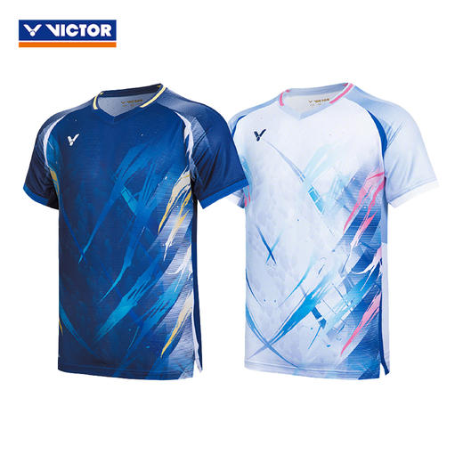 威克多胜利 男女同款 李梓嘉专属 大赛系列 针织T恤 T-60004 商品图0