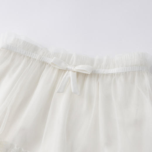 HERLIAN 2026年夏季新品多层花边蝴蝶结叠纱裙中长款女蓬蓬裙半裙 商品图3