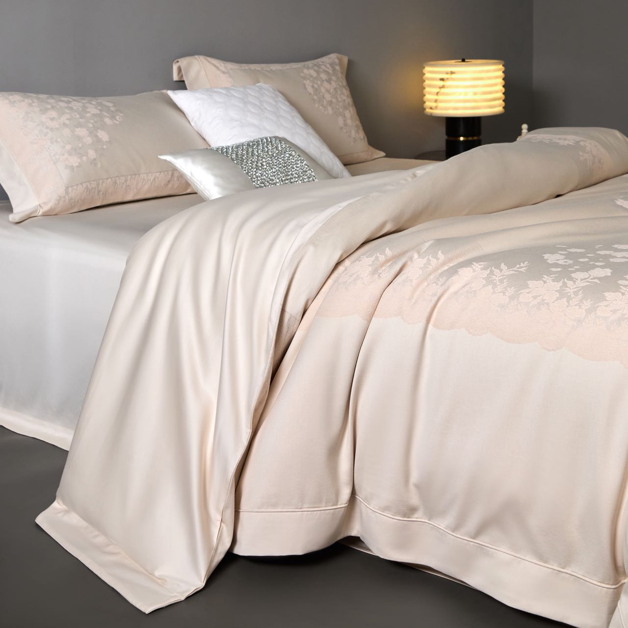 色织棉麻轻奢四件套-浮光溯影