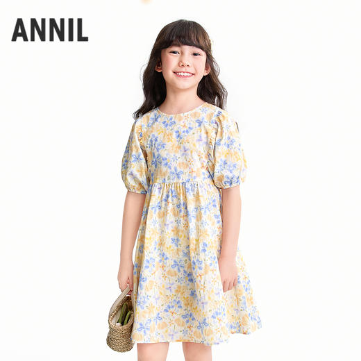 【实体店同款】女童短袖连衣裙夏季新款安奈儿童装AG623195 商品图0