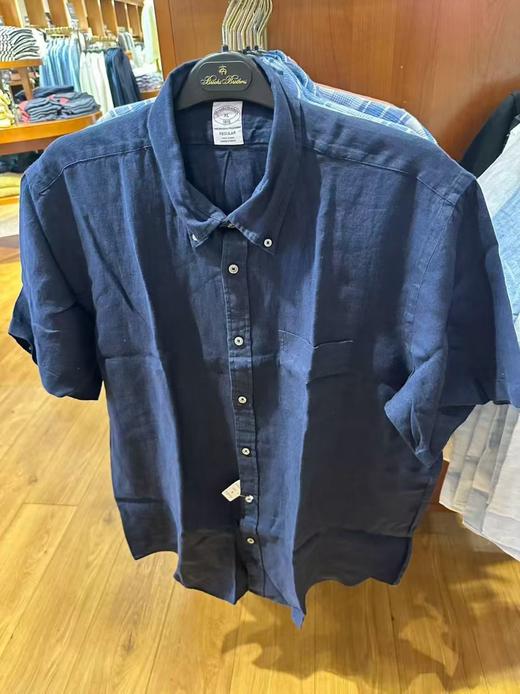 到手价799元 Brooksbrothers布克兄弟 夏季新版薄款衬衫 【短袖】衬衣颜色上新  休闲衬衫系列 美国代购，无中文标签，介意慎拍 商品图3