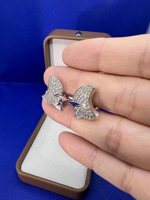 【日本溯源之旅】月伴 18k金钻石耳夹 设计师独家款 南非白钻璀璨耀目 钻石 1.0ct  上耳修饰感极强 经典弹力夹 8.1g （展会产品拍下后不支持7天无理由退换货） 商品图2