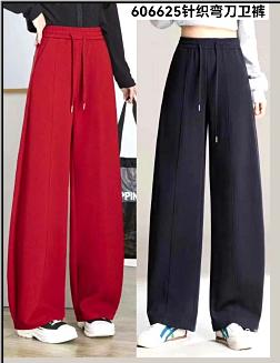 606625春夏款 针织弯刀卫裤 商品图0
