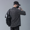 【DYG】大依优型大码男装潮牌牛仔衬衫纯色翻领休闲牛仔衬衫棉质外套 商品缩略图3