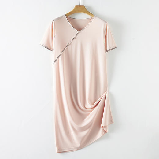 Mylyis 冰丝棉中式珍珠纽扣家居裙 家居服1569 柔软亲肤，清凉透气，宽松版型，可自由舒展 商品图5