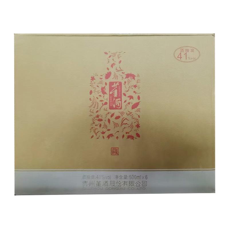 24-25年董酒珍藏6，41度董香型白酒，整箱500ml*6瓶