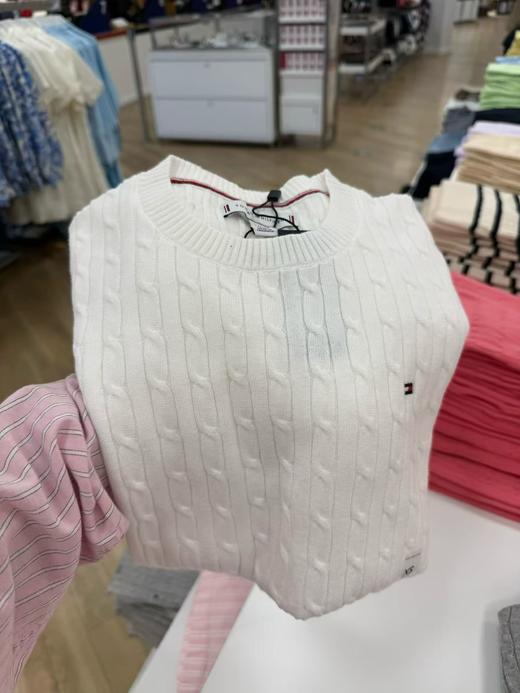 599元/2件 Tommy女士薄款 适合春夏秋 半袖麻花针织衫  春秋打底！夏日单穿 超级仙 美国代购，无中文标签，介意慎拍 商品图3