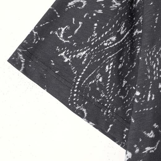 SDSA男装2026新款高贵轻奢时尚简约撞色满印圆领短袖T恤百搭上衣 商品图3