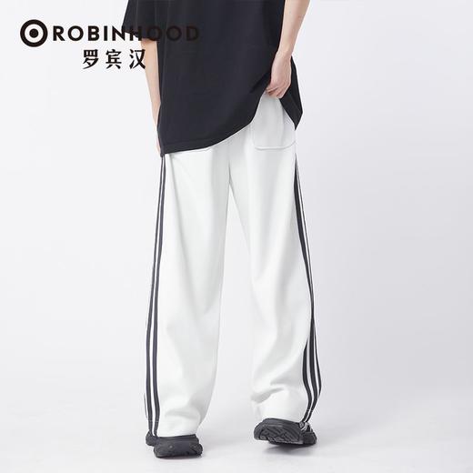 罗宾汉舒适透气情侣款织带时尚休闲针织裤YHP-R041K3061 商品图2