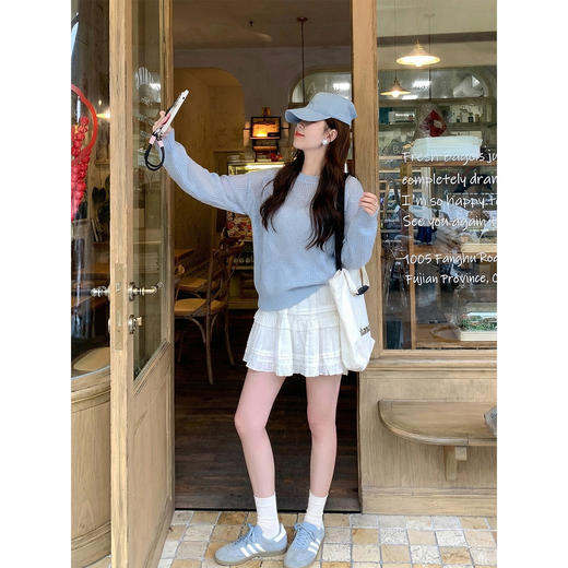 <曾小咸推荐>4.2现货秒杀 ！微信超特价！韩系镂空针织衫 日常159.99 立减80 秒杀79.99！！ 商品图2