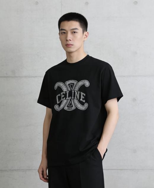 凯旋门 复古印花圆领短袖T恤 特惠 Z-15912 商品图0