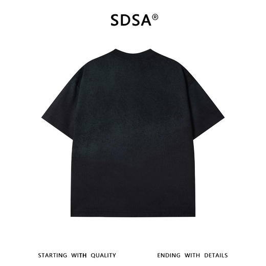 SDSA男装2026新款高贵轻奢潮牌渐变珠子花朵设计圆领短袖T恤百搭 商品图1