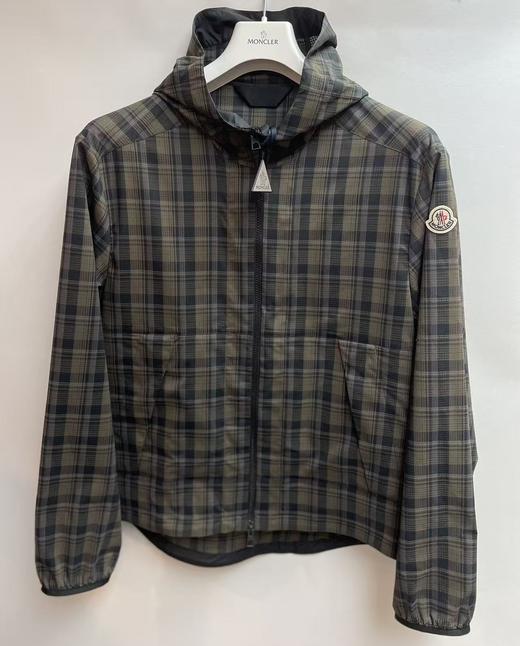 男款格纹连帽风衣外套lv018 商品图0