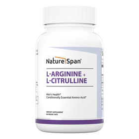 左旋精氨酸+瓜氨酸胶囊60粒 NATURESPAN倍能适