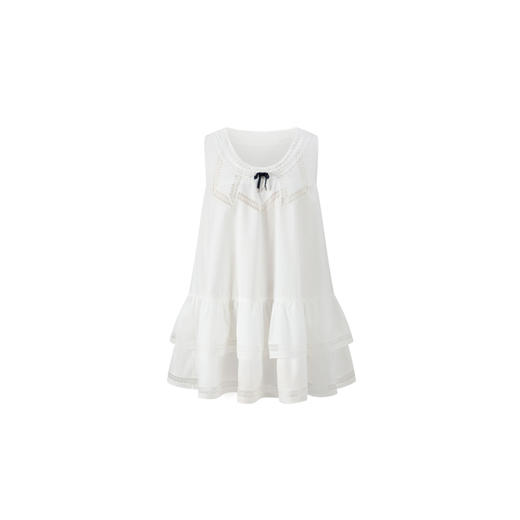 HERLIAN 2026年春夏新品蝴蝶结装饰蓬蓬下摆女连衣裙背心裙 商品图4