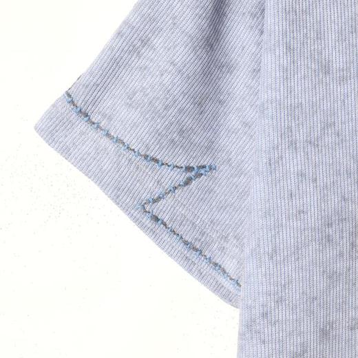 SDSA男装2026新款高贵轻奢美式简约明线圆领短袖T恤百搭时尚上衣 商品图3