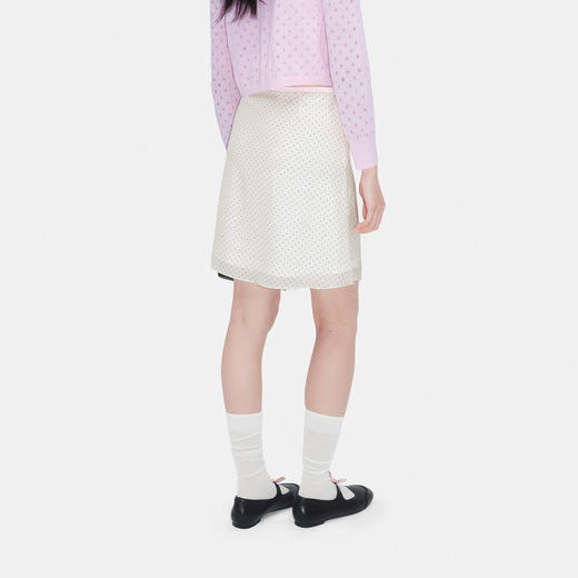 HERLIAN 2026年夏季新品蝴蝶结装饰波点A字短裙女半身裙 商品图2