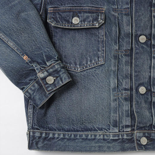 blurhms 13.5oz 2nd Type Denim Jacket 自然做旧牛仔夹克外套 商品图2