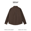 SDSA男装2026新款高贵轻奢韩系撞色拼接翻领长袖衬衫百搭套头上衣 商品缩略图4
