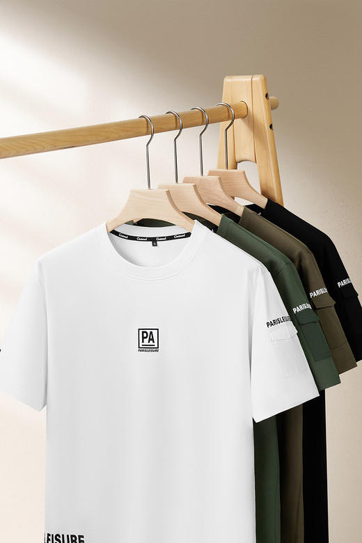 【DDS】大依优型大码男装夏季圆领短袖T恤休闲百搭上衣棉质透气短袖300斤 商品图5