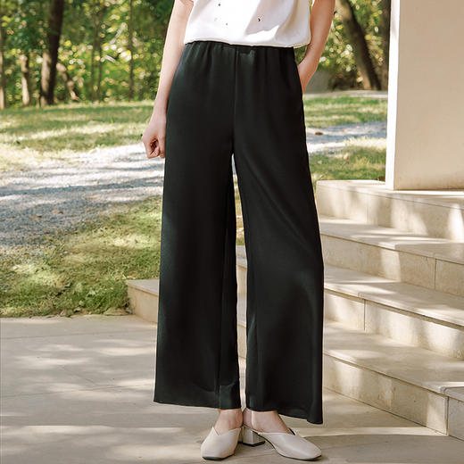 重磅桑蚕丝直筒裤 商品图1