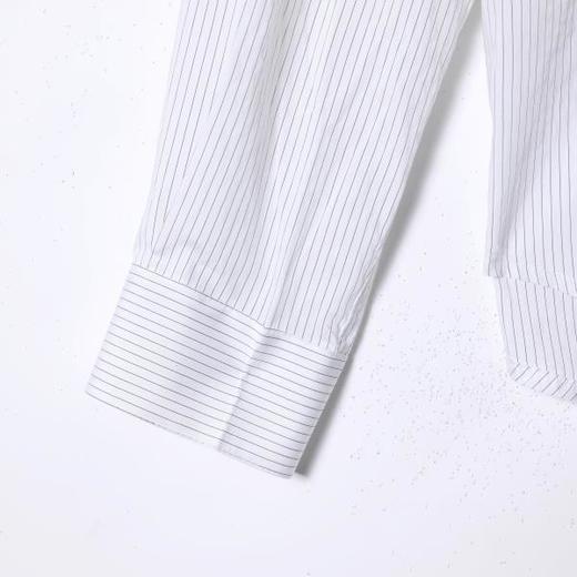 SDSA男装2026新款高贵轻奢日系复古撞色条纹立领长袖衬衫百搭休闲 商品图2