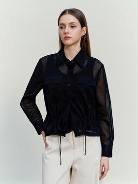 【纯棉薄款衬衫】26年春夏新品女士100%棉长袖短裤薄上衣外套