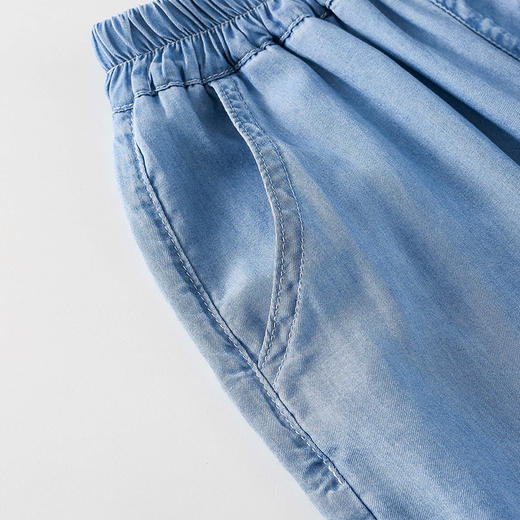 【天丝防牛仔七分裤】棉花堂天丝七分裤FD61195   莱赛尔柔软细腻   舒适亲肤 商品图8