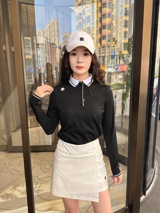 点此购买 迪桑特高尔夫女士PRO撞色修身长袖POLO衫 ly 343983 商品图9