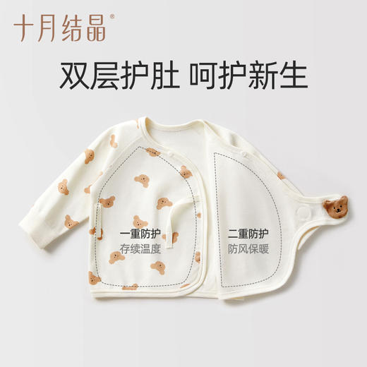 【任选两件，买一送一】宝宝春夏贴身初生内衣和尚0-3月分体套装 商品图2