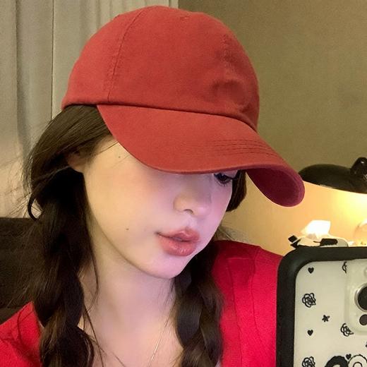 「仅9.9到手！几十款，小红书同款」四季鸭舌帽男女大头围宽帽檐硬顶遮阳帽防晒帽显脸小棒球帽子配饰 商品图3