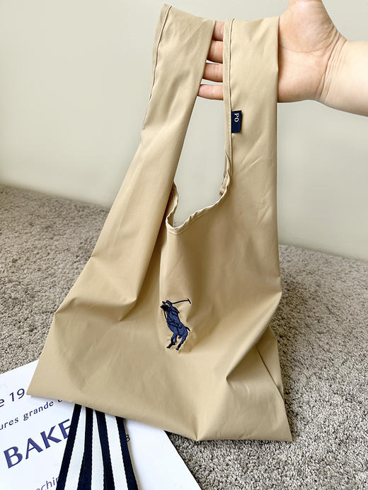 THS-无 RL马球 纯-元 高密度尼龙材logo刺绣托特包 2色 CQ1433 商品图11