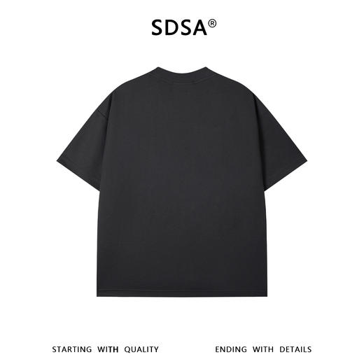 SDSA男装2026新款高贵轻奢简约卡通印花圆领短袖T恤百搭宽松上衣 商品图1