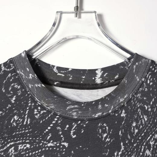 SDSA男装2026新款高贵轻奢时尚简约撞色满印圆领短袖T恤百搭上衣 商品图2