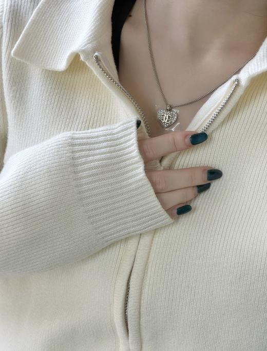 香奈儿  满钻爱心金c项链（XTY） 商品图2