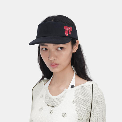 HERLIAN 2026年春季新品蝴蝶结刺绣女士牛仔棒球帽遮阳帽 商品图4