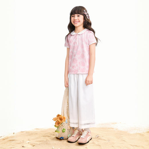 【实体店同款】女童短袖针织衫夏季新款安奈儿童装AG621240 商品图5