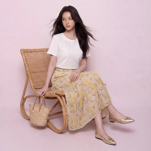 奢姿大码女装2026夏季减龄碎花半身裙胖妹妹松紧腰时尚百搭裙子9962472142 商品图3