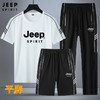 直播间爆款！！！吉普【JEEP SPIRIT高品质夏季短袖圆领T恤短裤长裤运动套装JP-SJT818】长裤是直筒版型  规格颜色指上衣 裤子是黑色！ 商品缩略图0