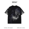 SDSA男装2026新款高贵轻奢美式高街扎染印花宽松短袖T恤百搭时尚 商品缩略图0