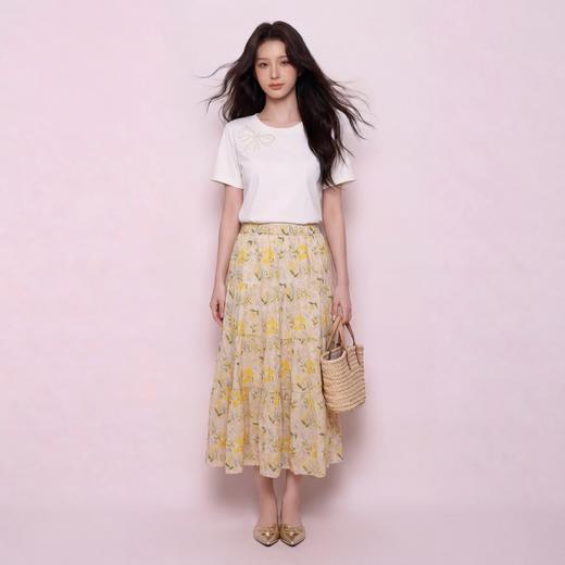 奢姿大码女装2026夏季减龄碎花半身裙胖妹妹松紧腰时尚百搭裙子9962472142 商品图1