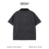 SDSA男装2026新款高贵轻奢韩系铆钉拼接翻领短袖衬衫百搭时尚上衣 商品缩略图1