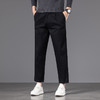 【DYG】大依优型大码男装春秋轻商务九分休闲裤修身纯色简约棉质休闲裤 商品缩略图1