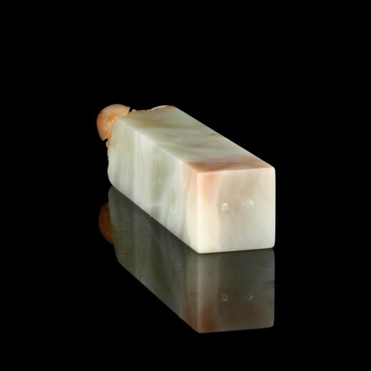孤品18022老挝石桃花粉冻石富甲一方姓名章闲章2.0*2.0*10.8cm 商品图3