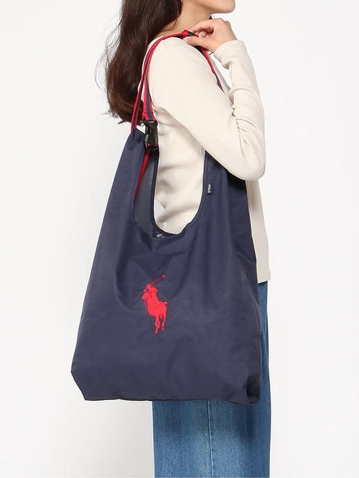 THS-无 RL马球 纯-元 高密度尼龙材logo刺绣托特包 2色 CQ1433 商品图1