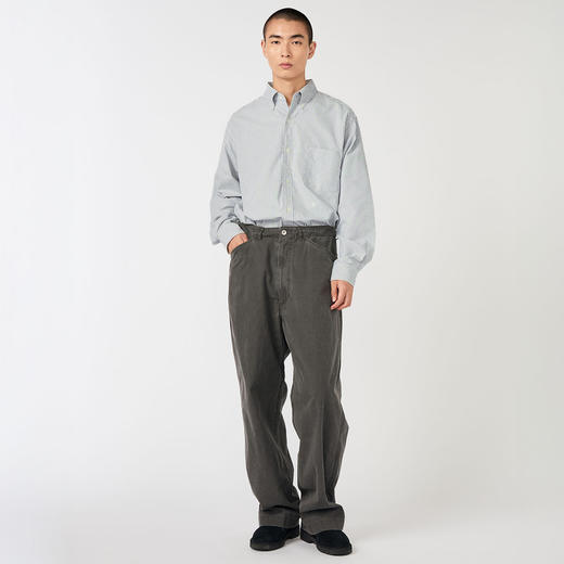 nanamica Button Down Stripe Wind 男装纽扣领经典款条纹衬衫 商品图1