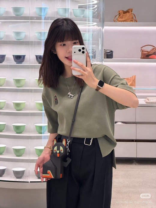 41-1 独家圆正 lew联名款 太空棉 气球宽松圆领 短袖T恤 我穿M炒鸡完美 商品图7